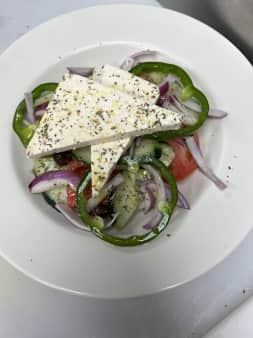 image of HORIATIKI SALAD(TRADITIONAL GREEK VILLAGE SALAD NO LETTUCE)