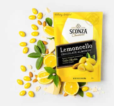 Chocolate Lemoncello Almonds