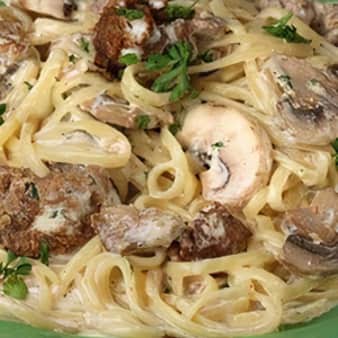 image of Fettuccini with Chicken Livers