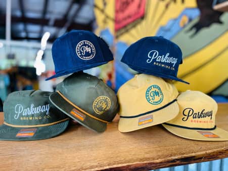 image of Richardson Hat (Flat Brim Blue/Green/Yellow)