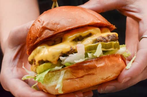 Double Smash Burger & Fries