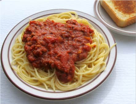 image of KD Spaghetti and Garlic Bread