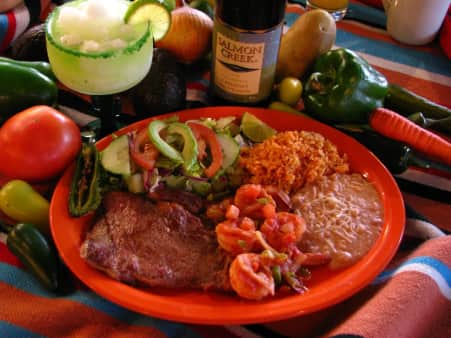 #Carne Asada Con Camarones