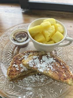image of Candied Bacon Stuffed French Toast