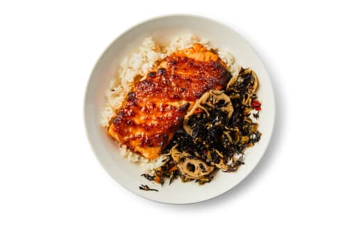 Grilled Salmon w/ Sweet Miso