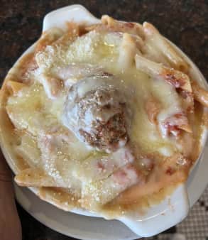 image of Baked Mostaccioli with Meatball