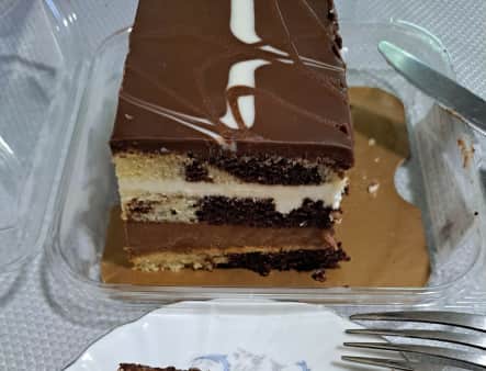 image of Tuxedo Bavarian Cream Cake