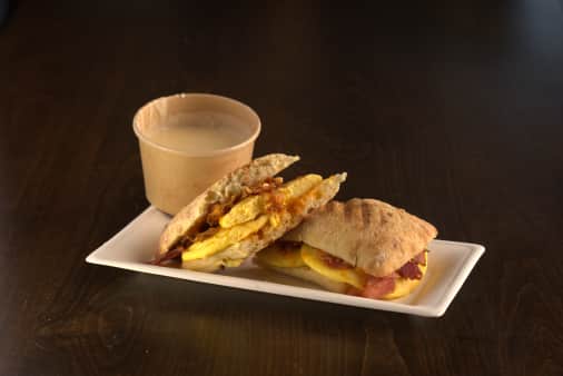 image of Panini - Cheese Lovers double egg with bacon