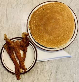 image of #6 2 Pancakes & meat