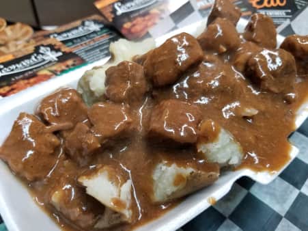 image of #3 Smothered beef tips baked potato