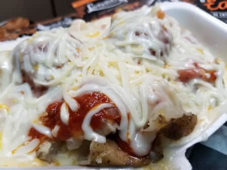 image of #10 Meatballs & Cheese Baked Potato