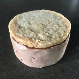 image of PINEAPPLE STRAWBERRY on COCONUT SHORTBREAD