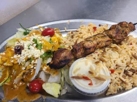 image of PORK SOUVLAKI LUNCH