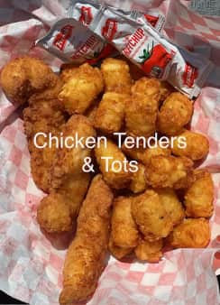 image of 2 pc chicken tenders w/fries
