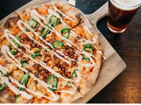 image of Honey Sriracha Chicken Pizza
