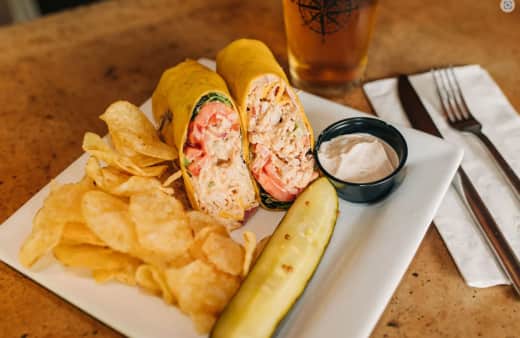 image of Honey Sriracha Chicken Salad Wrap