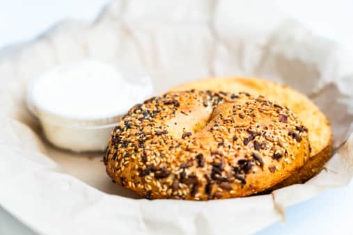 image of Toasted Bagel With Cream Cheese