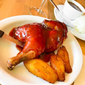image of #2 Half Roasted Chicken with BBQ Sauce