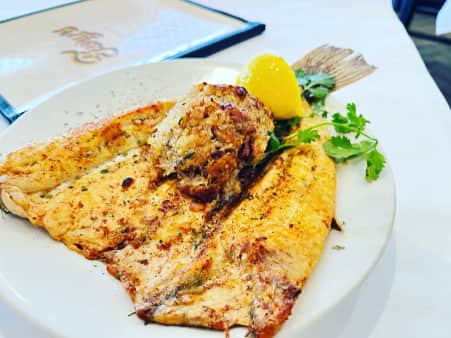 image of Stuffed Flounder Plate