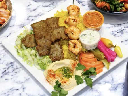 image of Gyro & Shrimp Plate 