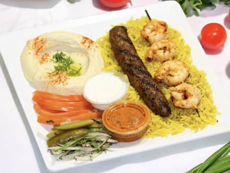 image of Kafta & Shrimp Plate 