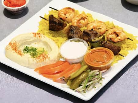 image of Lamb & Shrimp Plate 