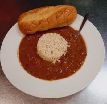 image of Bowl of Gumbo with Rice