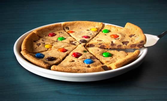image of Sm. M&M Cookie Pizza