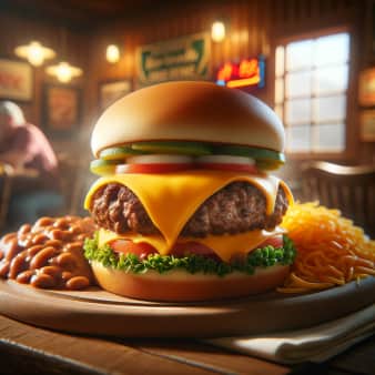 image of 1/2 Pound Chuck Burger w/ Cheese