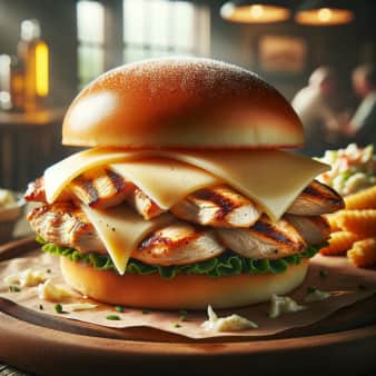 image of Chicken Breast w/ Swiss Cheese Sandwich