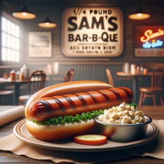 image of 1/4 Pound Jumbo Hot Dog