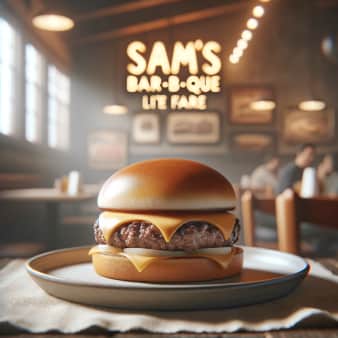 image of 1/4 Pound Hamburger w/ Cheese