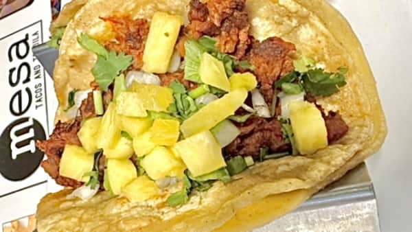 image of Vegan Soy Pastor Taco