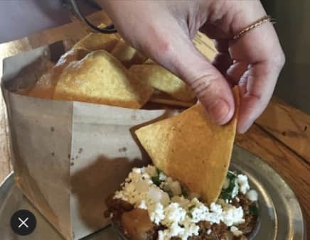 image of Chips & Frijoles With Chorizo