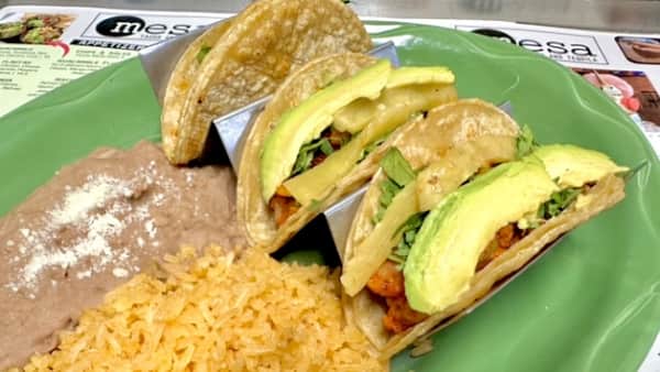 image of Vegan Cauliflower Pastor Tacos Meal
