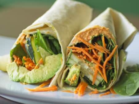 image of Healthy Hummus Wrap