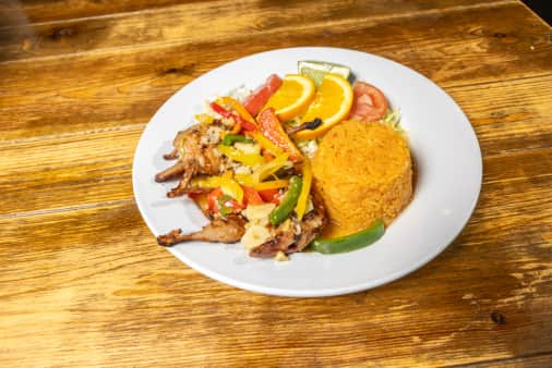 image of Quail in Garlic Butter Sauce