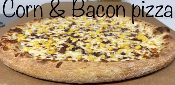 image of Roasted Corn & Bacon Pizza