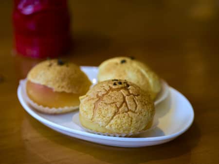 image of BAKE@HOME Frozen BBQ Pork "Dutch Crunch" Buns (6)