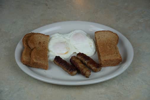 image of Two Eggs, Meat, & Toast 