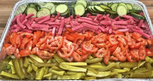 image of 35.99Mixed Vegetables & Pickles Half Tray