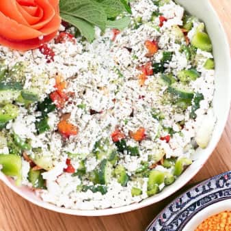 image of 54.99Half Tray Greek Salad 