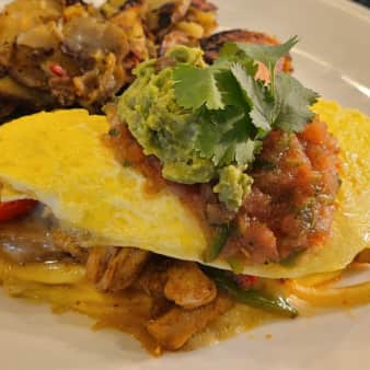 image of Chicken Fajita Omelette