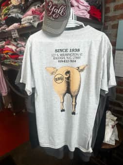 image of T-Shirt •	Pig Butt Design