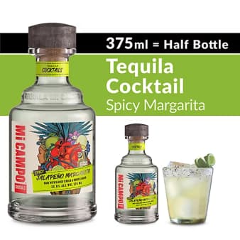 image of Mi Campo Cocktail Margarita Spicy Jalapeno - 375ml