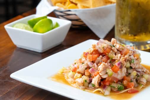 image of Tostada de Ceviche de Camaron 
