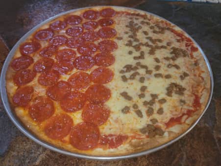 image of 16" 1/2 & 1/2 Pizza
