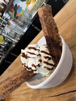image of Churros Filled with Bavarian Cream