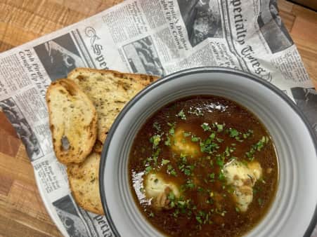 image of Corkshire Beef, Guinness, Barley & Dumpling Soup