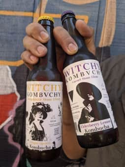 image of Elderberry Lemon Kombucha